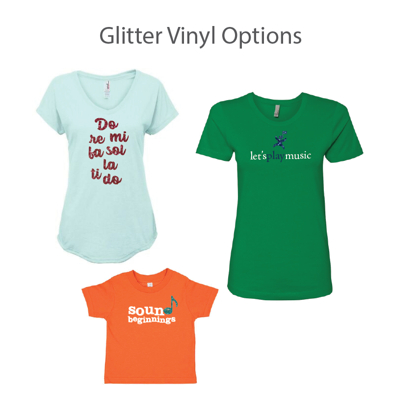 Add a Logo Embellishment - Glitter Vinyl – Logo Bling Designs