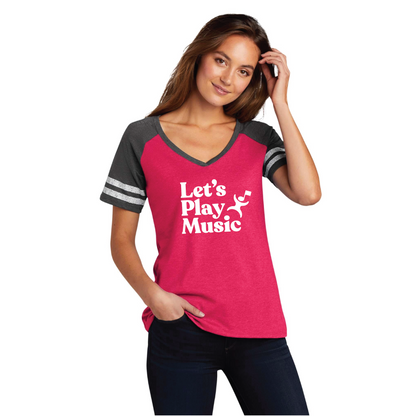 Football V-Neck Tee