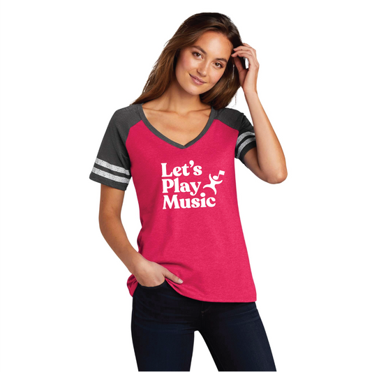 Football V-Neck Tee