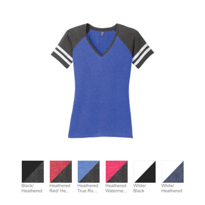 Football V-Neck Tee