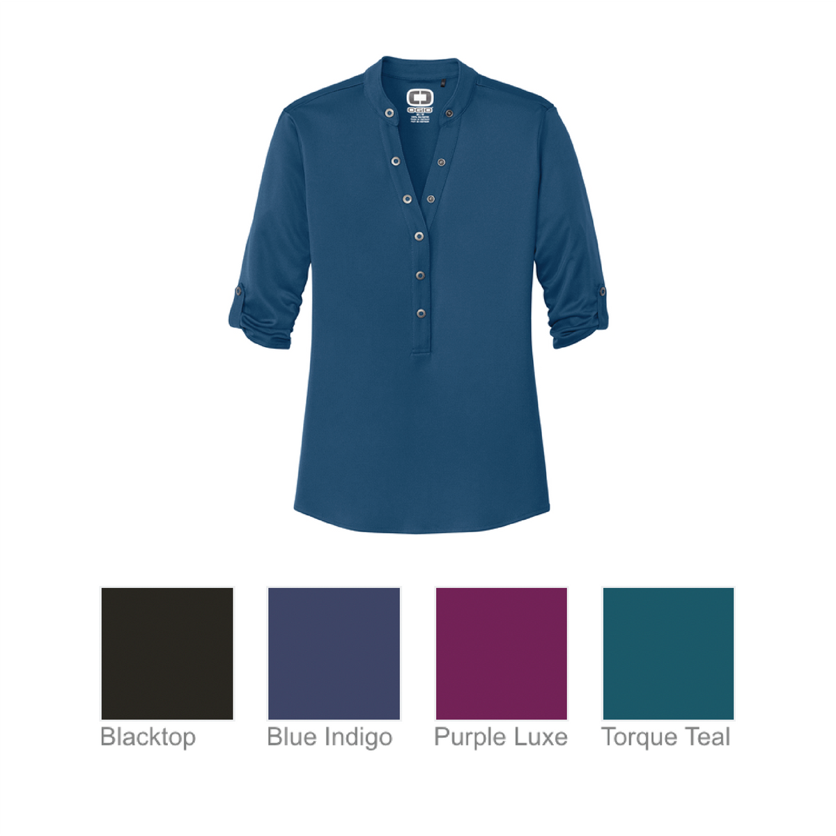 OGIO Henley 3/4 Sleeve Shirt
