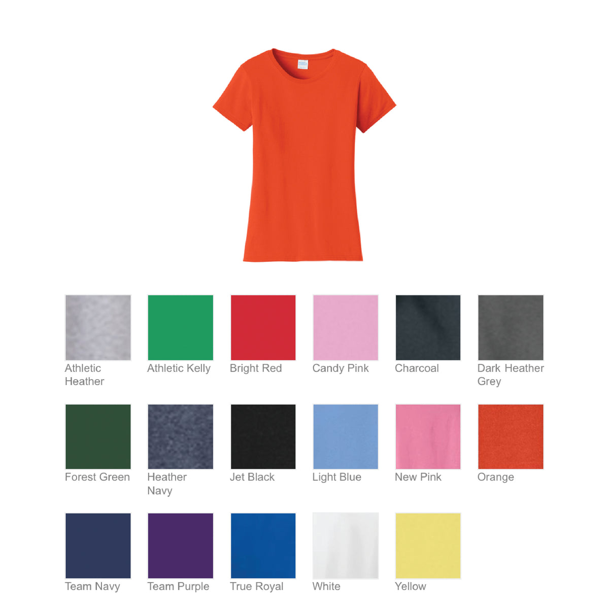Standard Women's Fit 100% Cotton Teacher Tee (LPC450)