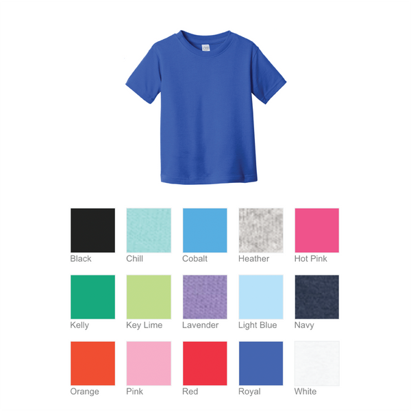 STUDENT TEES - Toddler Fit (for orders up to 5 shirts - use bulk order for larger orders please)