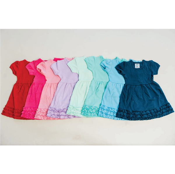Ruffle Hem Student Dress