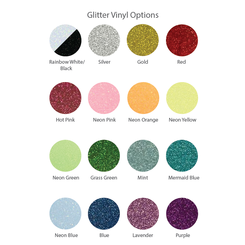 Add a Logo Embellishment - Glitter Vinyl